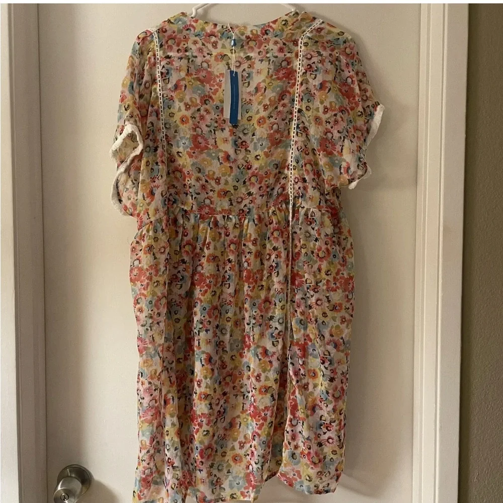 Bleu by Rod Beattie Flower Hour Printed Swim Cover-Up Dress - Picture 4 of 5